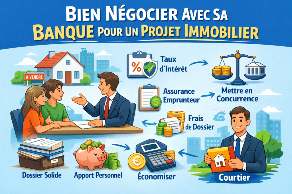 Comment bien négocier avec sa banque pour un projet immobilier?